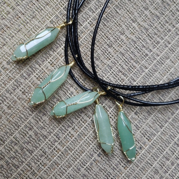 Natural Green Aventurine necklace 🐢 - Picture 4 of 5